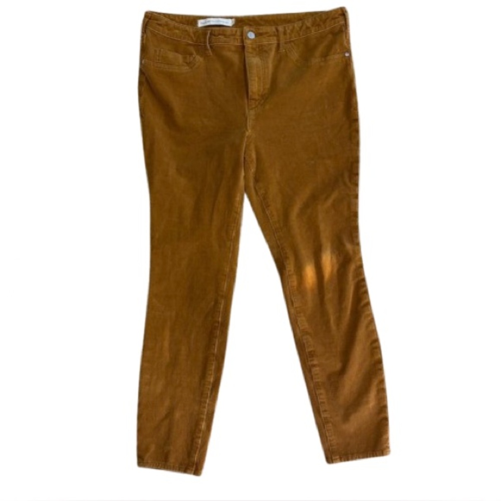 Anthropologie Pilcro and the Letterpress Mustard Corduroy Skinny Pants Size 30